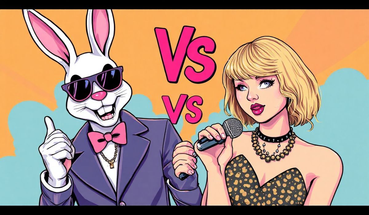 Bad Bunny Overtakes Taylor Swift in Thrilling Albums Chart Showdown