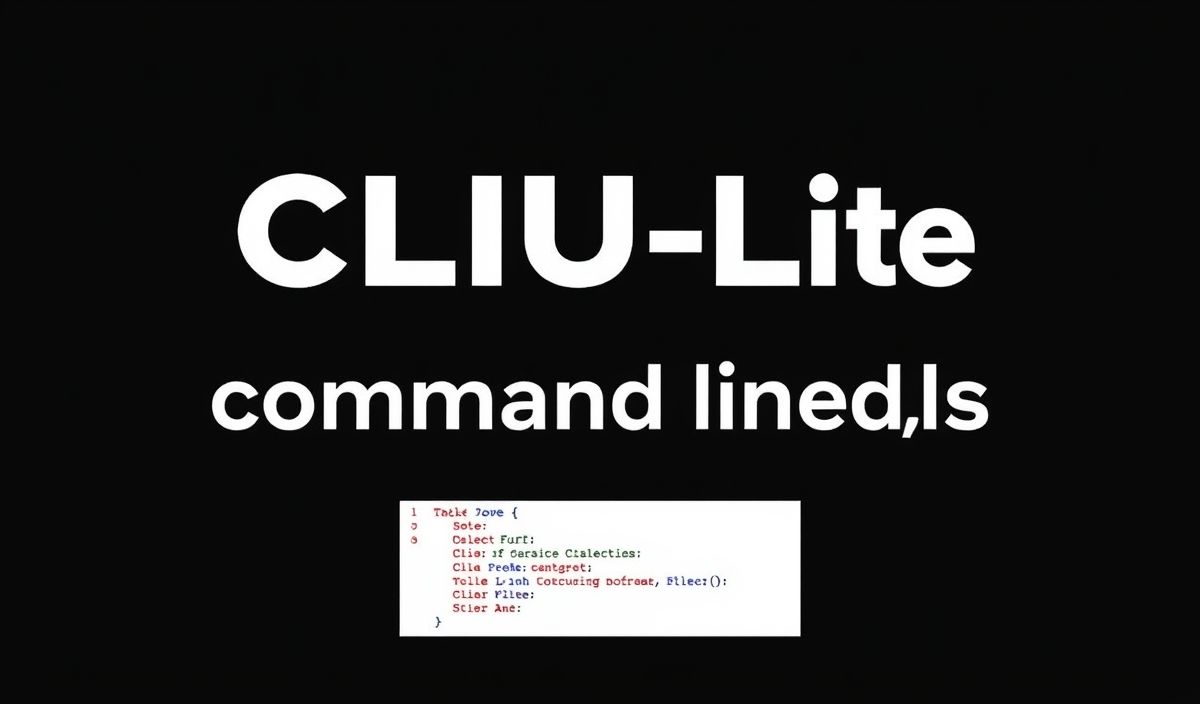 Exploring CLIUI-Lite An Intuitive Command Line Interface Library