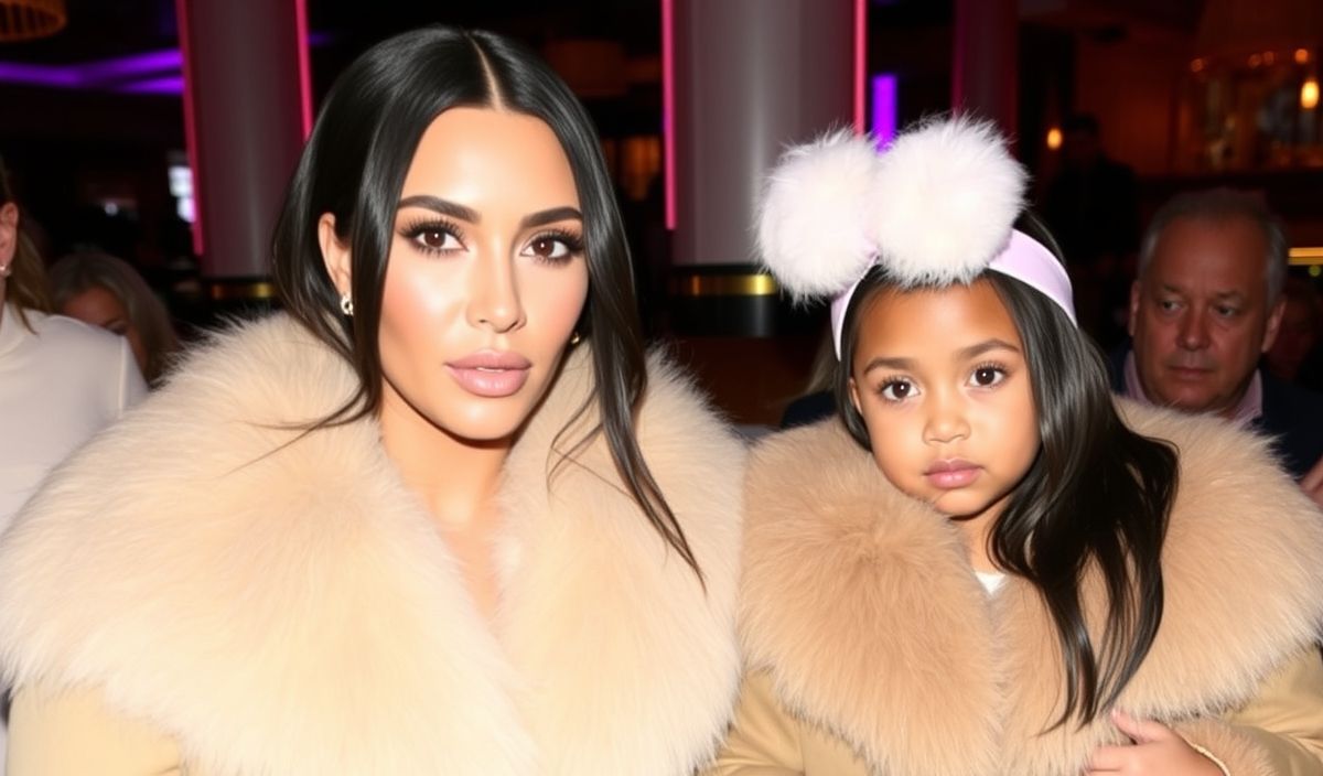 Kim Kardashian and North West’s Fur-Filled Fashion Moment