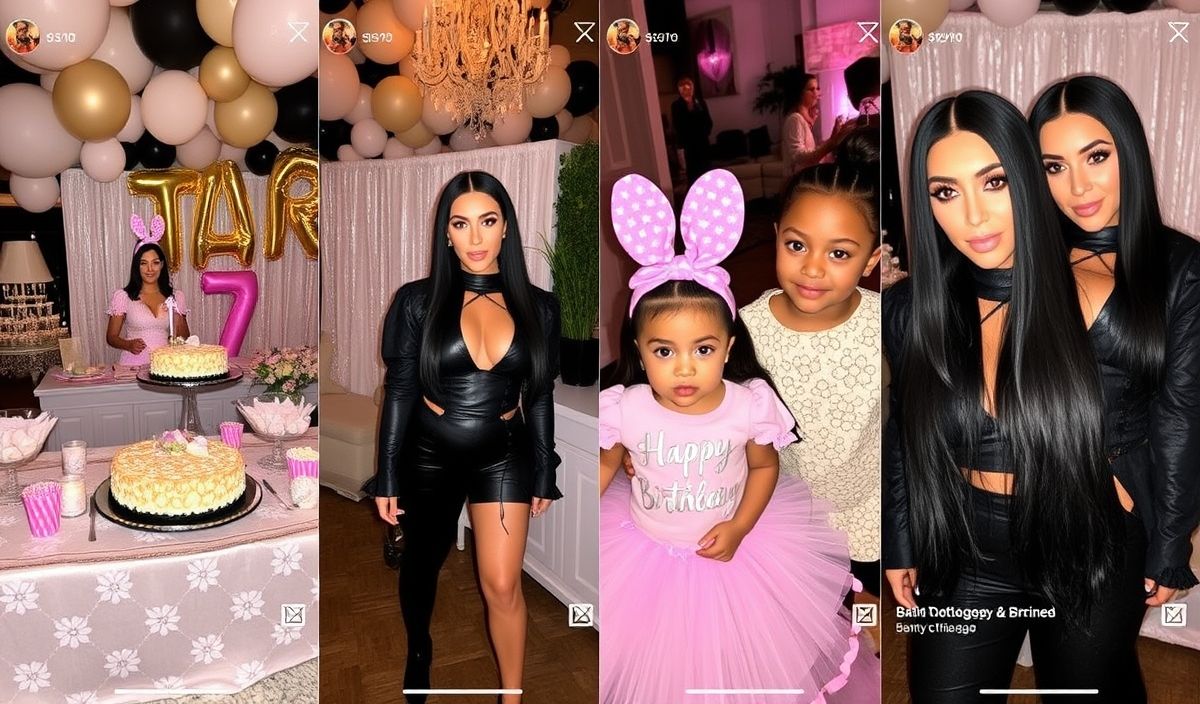 Kim Kardashian Throws Extravagant 7th Birthday Bash for Daughter Chicago – A Social Media Spectacle