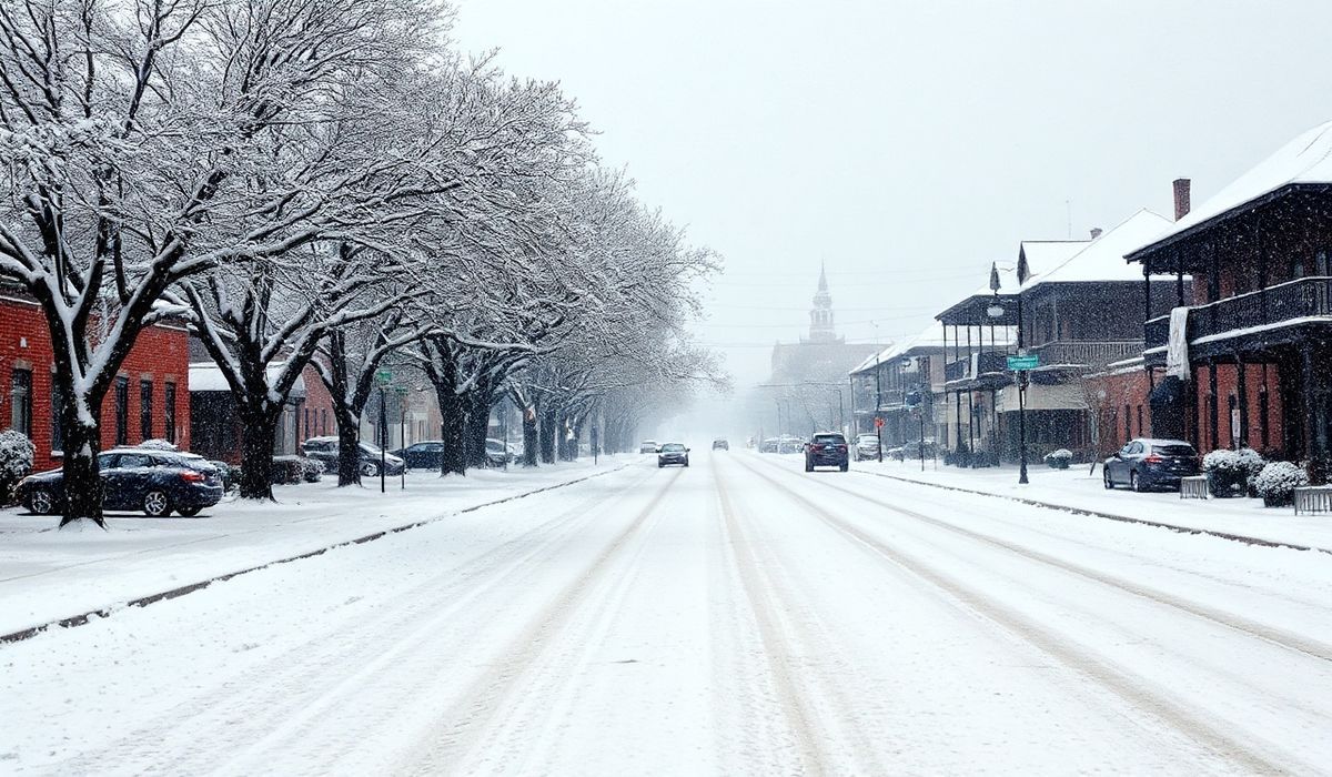 Winter Surprise: Unprecedented Snowfall Blankets Louisiana