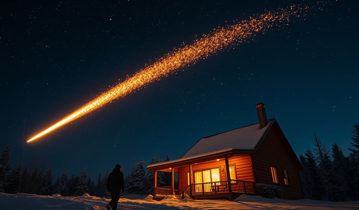 Dramatic Moment: Meteorite Misses Canadian Homeowner by Inches