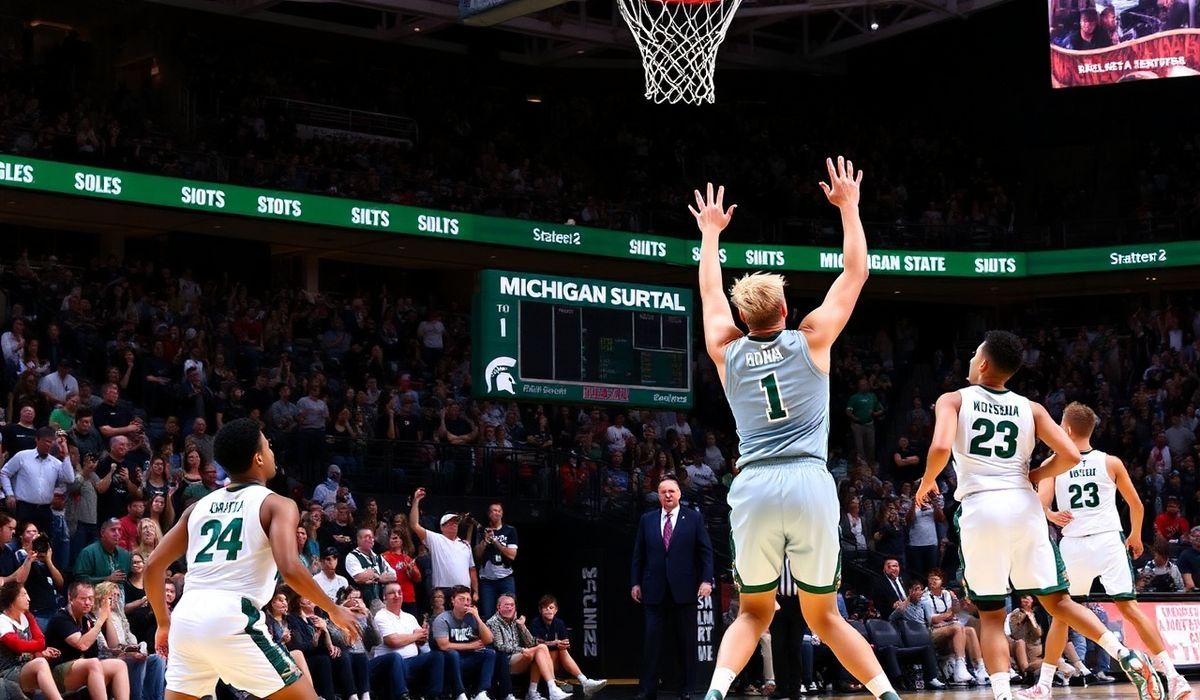 Michigan State’s Triumph: Narrow 80-78 Victory Over Illinois Keeps Big Ten Streak Alive