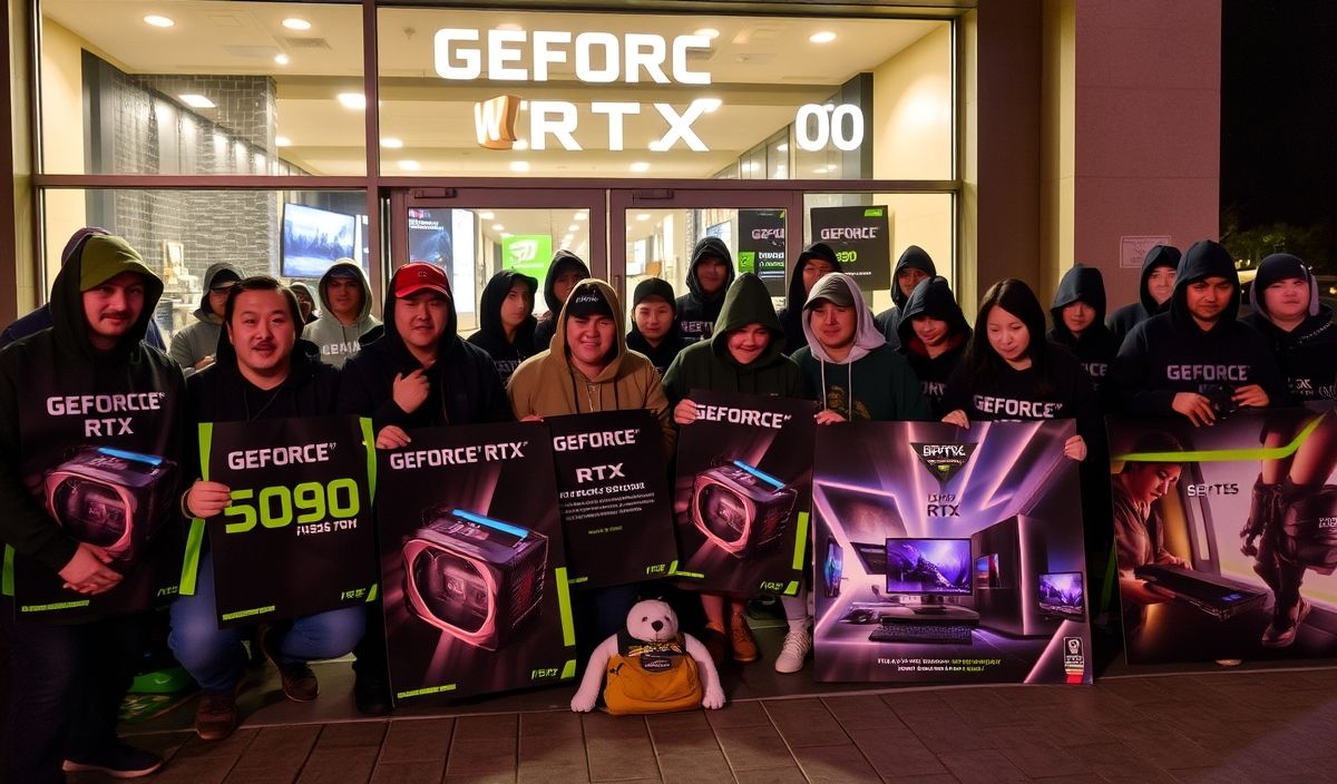 GeForce RTX 5090 Enthusiasts Line Up Early for Release