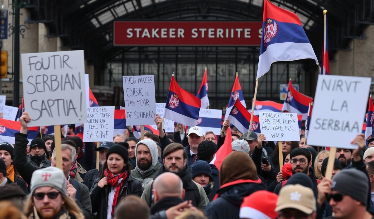 Serbian PM Steps Down Amidst Prolonged Protests After Tragic Train Station Collapse