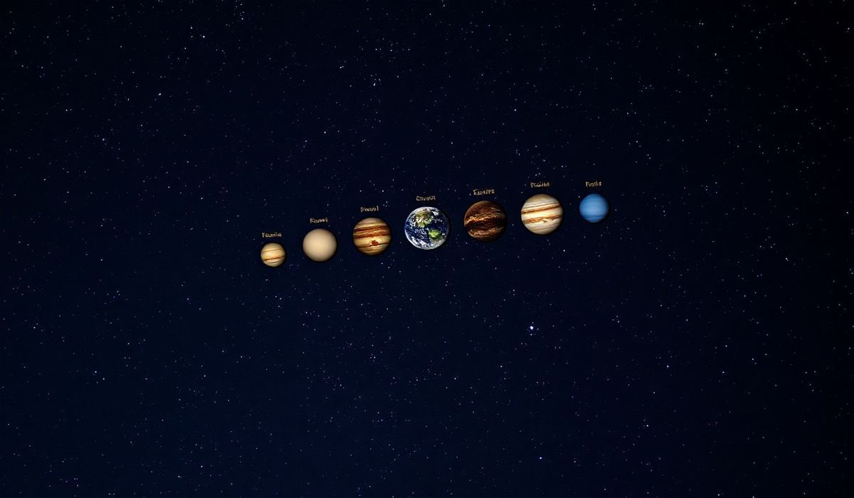 Celestial Symphony: Seven Planets Align in Spectacular Night Sky Event