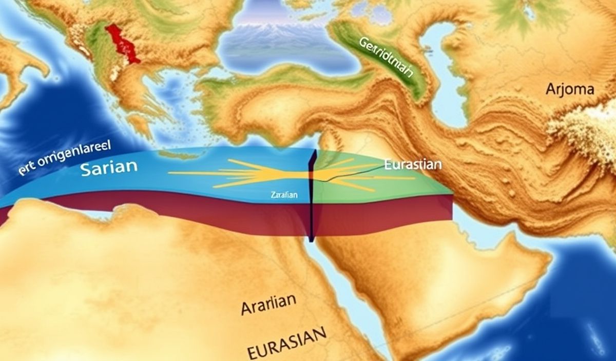 Geological Shift: Arabian Plate Separates from Eurasian Plate